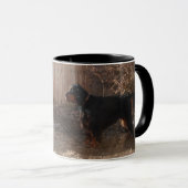 Gordon Setter Keramik Ringer Tasse (VorderseiteRechts)