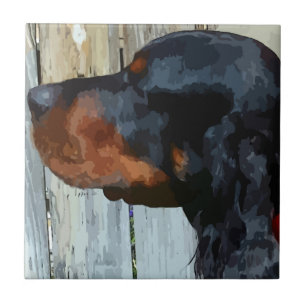 Gordon Setter Keramik Tile Fliese