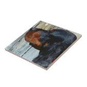 Gordon Setter Keramik Tile Fliese (Seite)