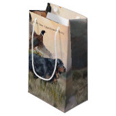 Gordon Setter Kleine Geschenktüte (Vorderseite Schrägansicht)