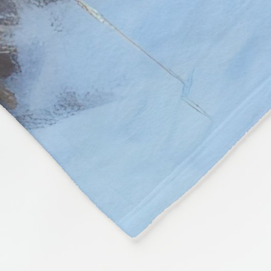 Gordon Setter lässt es Weihnachten schnee Fleecedecke (Ecke)