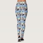 Gordon Setter lässt es Weihnachten schnee Leggings (Rückseite)