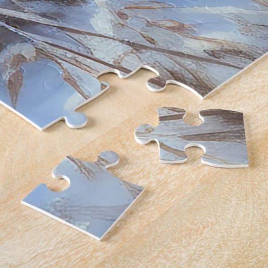 Gordon Setter lässt es Weihnachten schnee Puzzle (Seite)