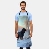 Gordon Setter lässt es Weihnachten schnee Schürze (Getragen)