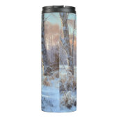 Gordon Setter lässt es Weihnachten schnee Thermosbecher (Rückseite)