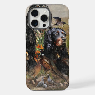 Gordon Setter, Leidenschaft für Vögel, Kunst iPhone 15 Pro Max Hülle