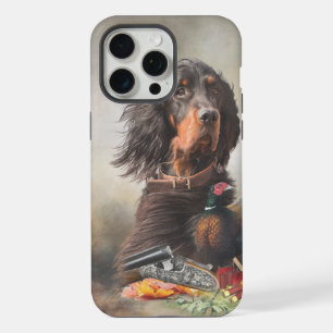 Gordon Setter, Leidenschaft für Vögel, Kunst iPhone 15 Pro Max Hülle
