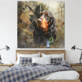 Gordon Setter Leinwanddruck (Insitu (Schlafzimmer))