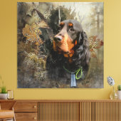 Gordon Setter Leinwanddruck (Insitu (Wohnzimmer))