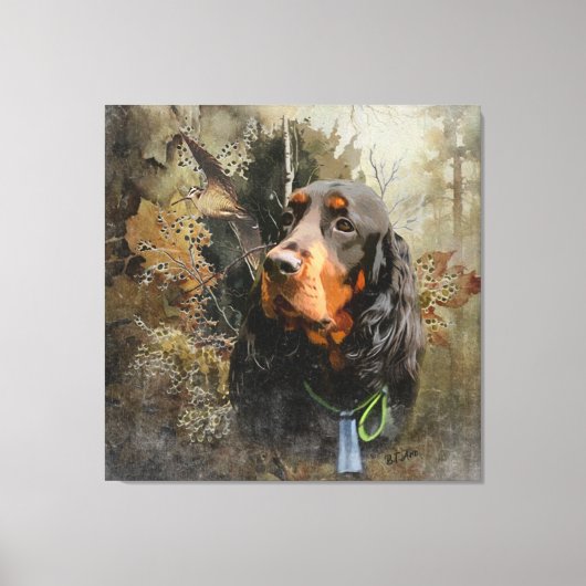 Gordon Setter Leinwanddruck (Vorderseite)