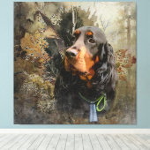 Gordon Setter Leinwanddruck (Insitu (Holzboden))