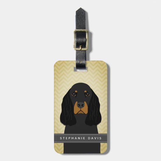 Gordon Setter Luggage Tags Gepäckanhänger (Vorderseite vertikal)