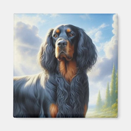Gordon Setter Magnet (Vorne)