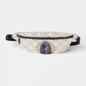 Gordon Setter Malerei Schwarz Niedlich Original Do Bauchtasche (Vorderseite)