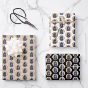 Gordon Setter Malerei - Süße originelle Hundekunst Geschenkpapier Set