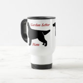 Gordon Setter Mama Aluminium Tasse (Vorderseite Links)