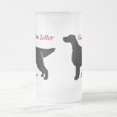 Gordon Setter Mama Mattiert Glass Tasse (Mittel)