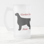 Gordon Setter Mama Mattiert Glass Tasse (Links)