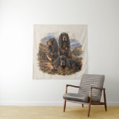 Gordon Setter mit Fasanen, Kunst      Wandteppich (Beispiel)