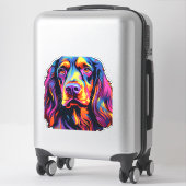 Gordon Setter Neon Design Aufkleber (Koffer)