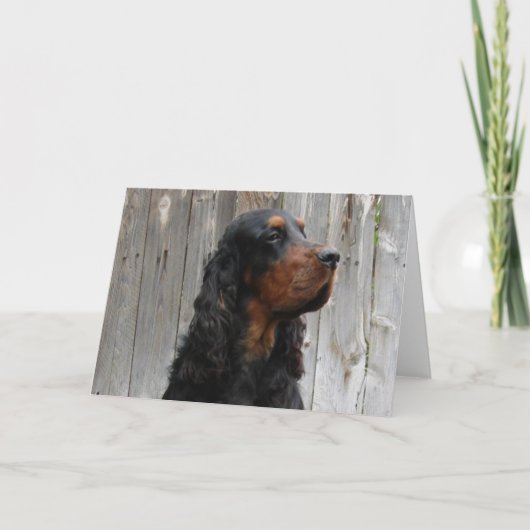 Gordon Setter Note Card Feiertagskarte (Vorderseite)