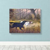 Gordon Setter on Point Print on Leinwand (Insitu (Holzboden))