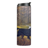 Gordon Setter on Point Tumbler Thermosbecher (Nach links gedreht)