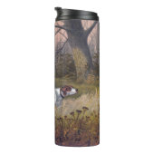 Gordon Setter on Point Tumbler Thermosbecher (Nach rechts gedreht)