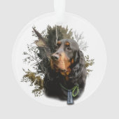 Gordon Setter Ornament (Rückseite)