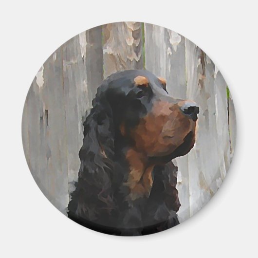 Gordon Setter Painting Magnet (Vorne)
