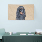 Gordon Setter Painting - Niedliche Original Dog Ar Banner (Messeveranstaltung)