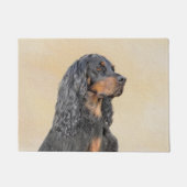 Gordon Setter Painting - Niedliche Original Dog Ar Fußmatte (Vorderseite)