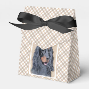 Gordon Setter Painting - Niedliche Original Dog Ar Geschenkschachtel