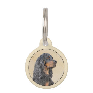 Gordon Setter Painting - Niedliche Original Dog Ar Haustiermarke