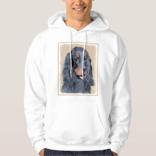Gordon Setter Painting - Niedliche Original Dog Ar Hoodie