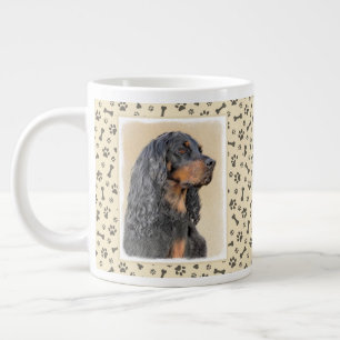 Gordon Setter Painting - Niedliche Original Dog Ar Jumbo-Tasse