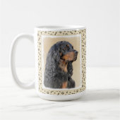 Gordon Setter Painting - Niedliche Original Dog Ar Kaffeetasse (Links)