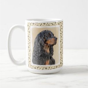 Gordon Setter Painting - Niedliche Original Dog Ar Kaffeetasse