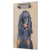Gordon Setter Painting - Niedliche Original Dog Ar Klemmbrett (Links)
