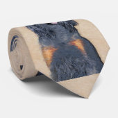 Gordon Setter Painting - Niedliche Original Dog Ar Krawatte (Gerollt)