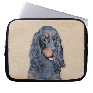 Gordon Setter Painting - Niedliche Original Dog Ar Laptopschutzhülle