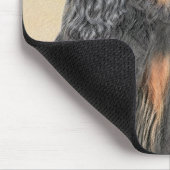 Gordon Setter Painting - Niedliche Original Dog Ar Mousepad (Ecke)