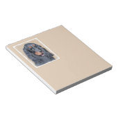 Gordon Setter Painting - Niedliche Original Dog Ar Notizblock (angewinkelt)