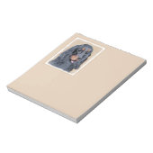 Gordon Setter Painting - Niedliche Original Dog Ar Notizblock (Rotiert)
