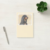 Gordon Setter Painting - Niedliche Original Dog Ar Post-it Klebezettel (Büro)