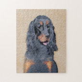 Gordon Setter Painting - Niedliche Original Dog Ar Puzzle (Vertikal)