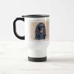 Gordon Setter Painting - Niedliche Original Dog Ar Reisebecher