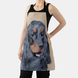 Gordon Setter Painting - Niedliche Original Dog Ar Schürze