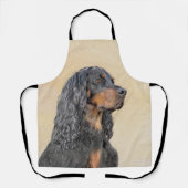 Gordon Setter Painting - Niedliche Original Dog Ar Schürze (Vorderseite)