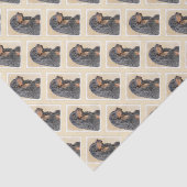 Gordon Setter Painting - Niedliche Original Dog Ar Seidenpapier (Ausschnitt)